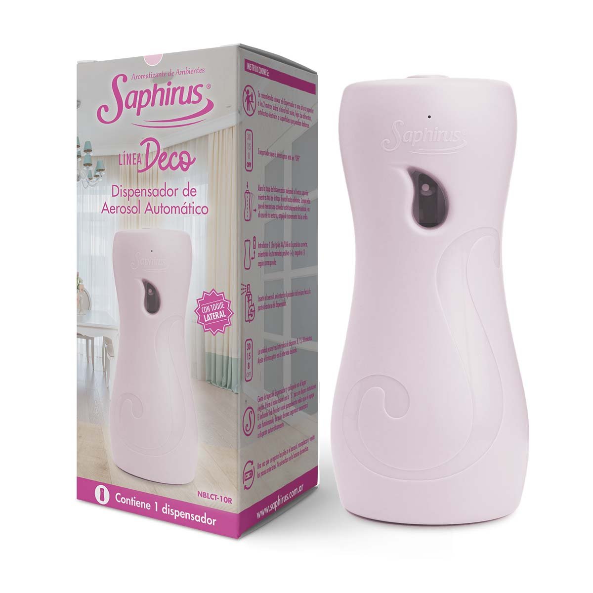 20240424-dispensador-linea-deco-soft-rose-saphirus.jpg Equipo Analógico Soft Rose con toque lateral – Linea Deco - Imagen 1