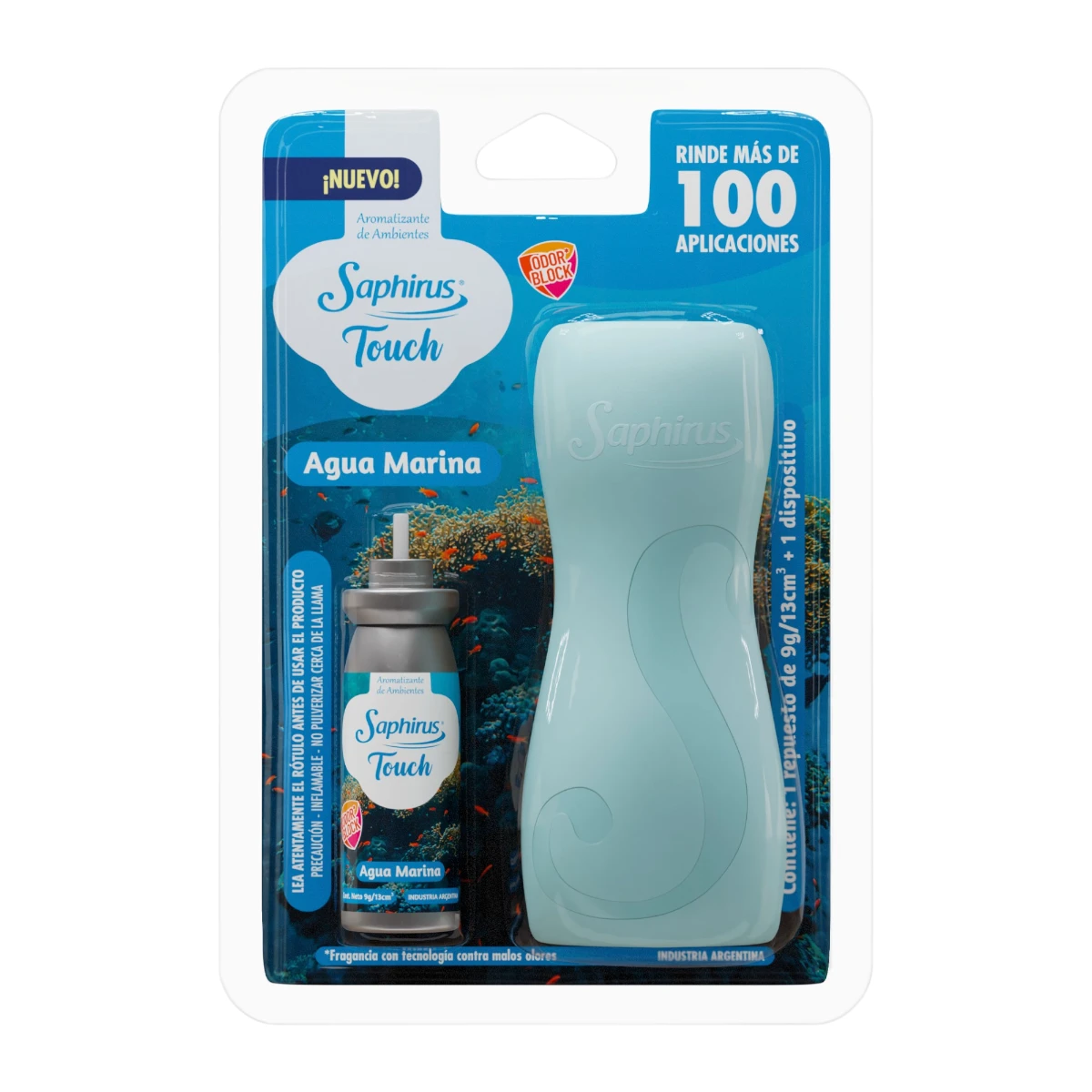 20250905-Touch-Agua-Marina-Saphirus-fb.webp Dispositivo Light Blue + Repuesto Touch Agua Marina - Imagen 1