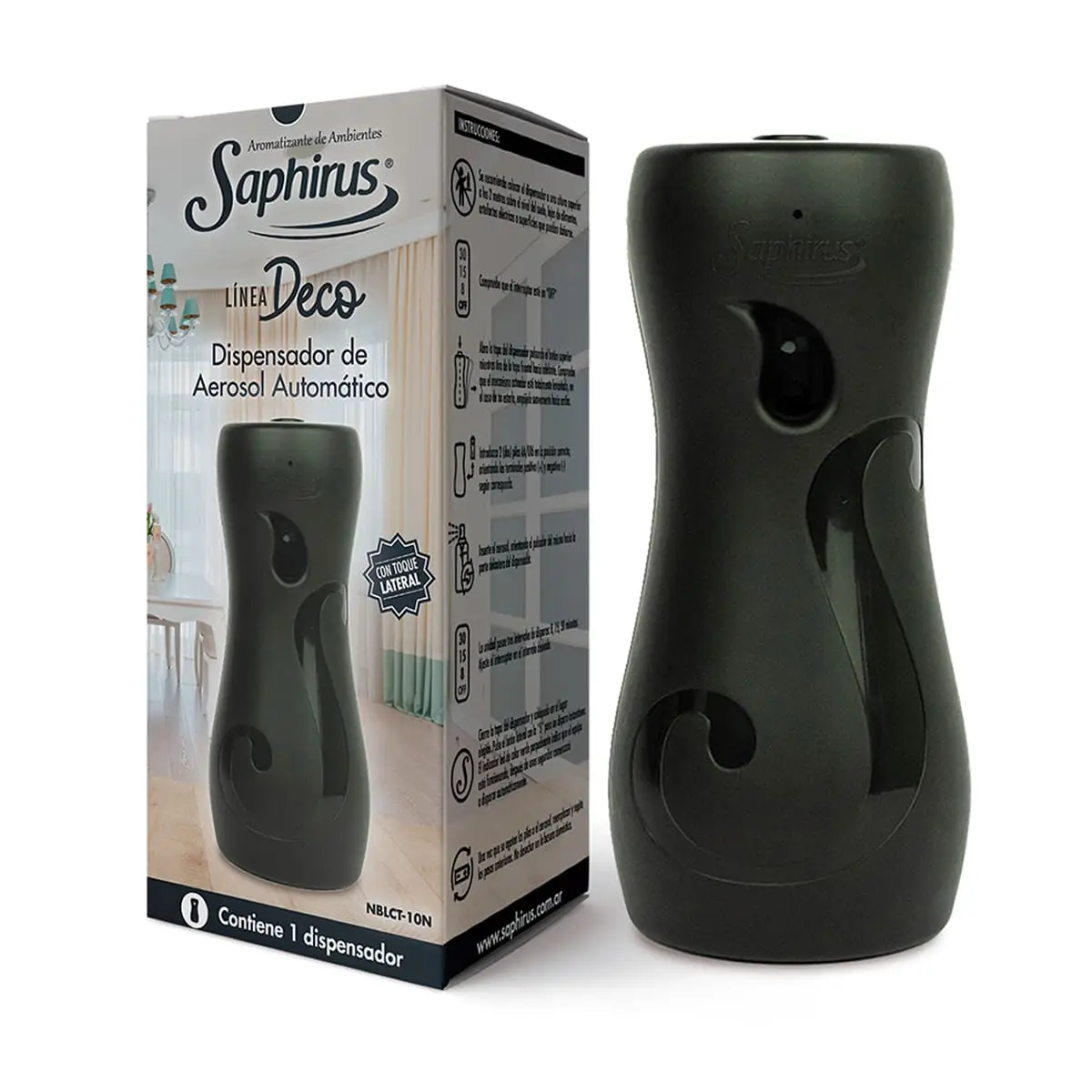 saphirus-dispensador-linea-deco-black.webp Equipo Analógico Black con toque lateral – Linea Deco - Imagen 1